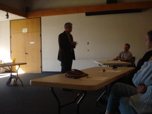 Sorry the light is bad here, I'm no photographer. There's Alan Petersen over to the right, thanks for coming in to help out Al!