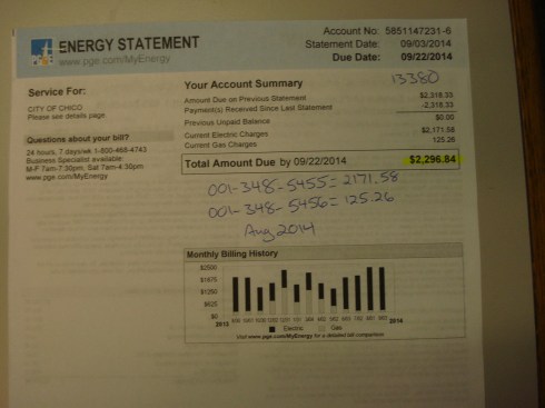 I can't find any explanation on this bill, see any address here?   Over $2200 for what? And over $2300 last month. I smell air conditioning.
