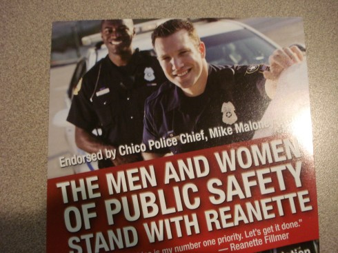 The cops endorse her because she's going to sign that proposal they just put up.